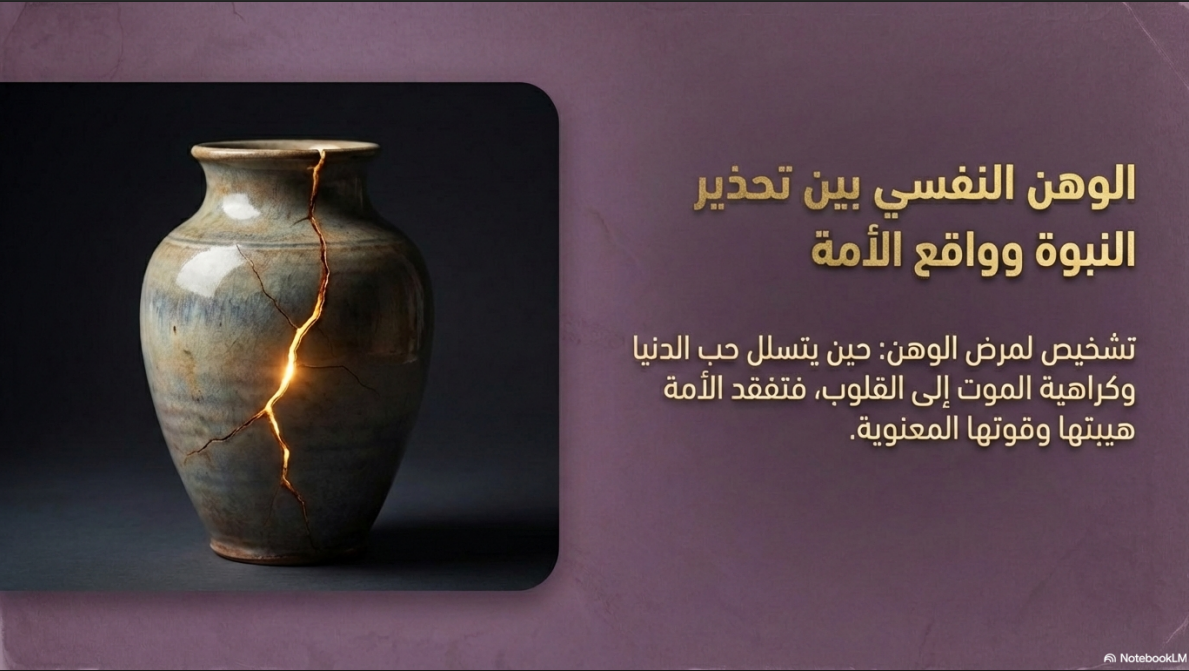 الوهن النفسي بين تحذير النبوة وواقع الأمة